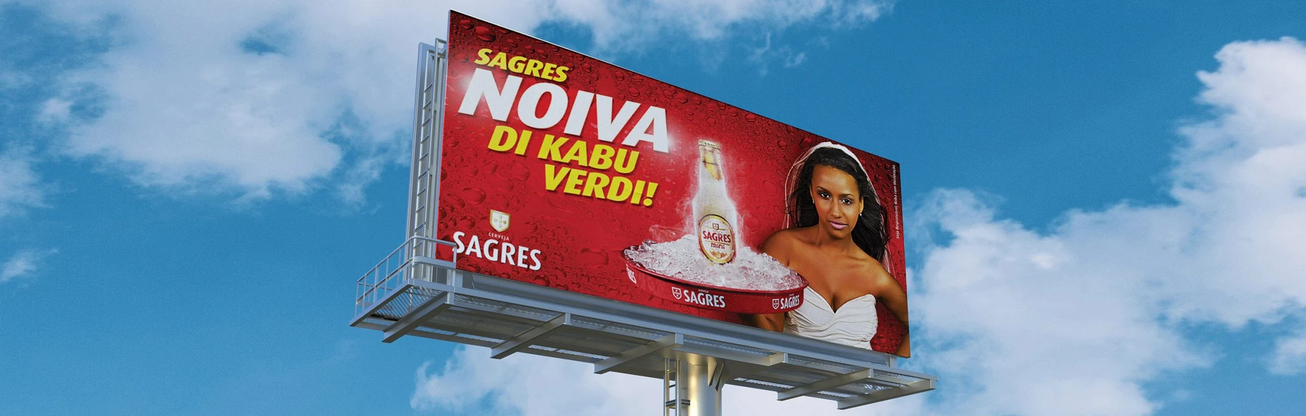 Sagres Noiva di Kabu Verdi billboard in Cape Verde